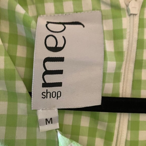 Green Gingham Dress with Ruffle - Picture 8 of 8